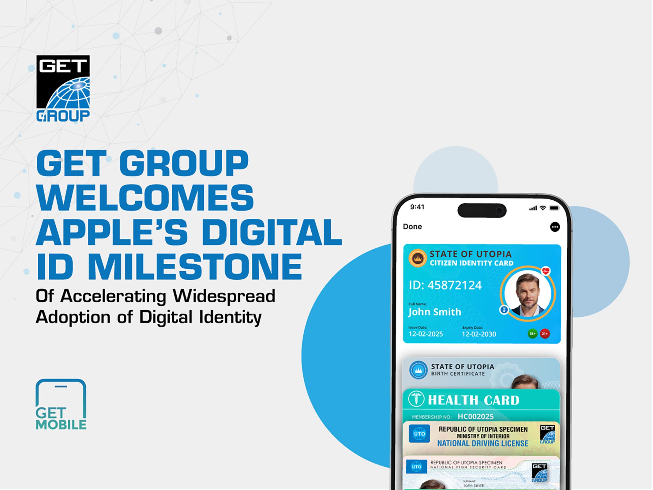 GET GROUP Welcomes Apple’s Milestone in Accelerating Digital Identity Adoption